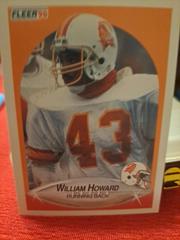 William Howard [Error Yards Rec.Says 284, Should Be 285] #349 Football Cards 1990 Fleer Prices