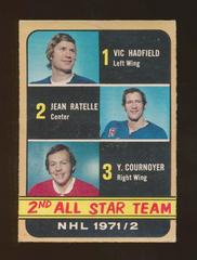 2nd All Star Team [Hadfield, Ratelle, Cournyr.] #250 Hockey Cards 1972 O-Pee-Chee Prices