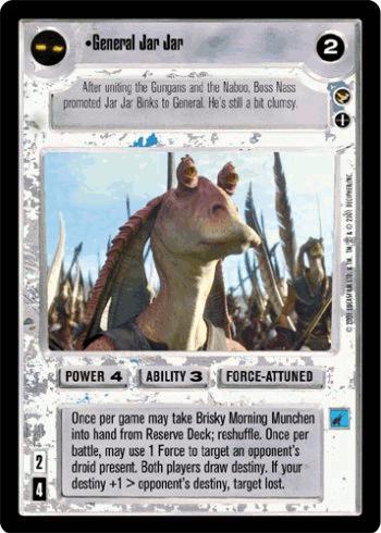 General Jar Jar [Limited] Star Wars CCG Theed Palace