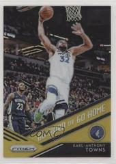 Karl Anthony Towns [Gold] #4 Basketball Cards 2018 Panini Prizm Go Hard or Go Home Prices