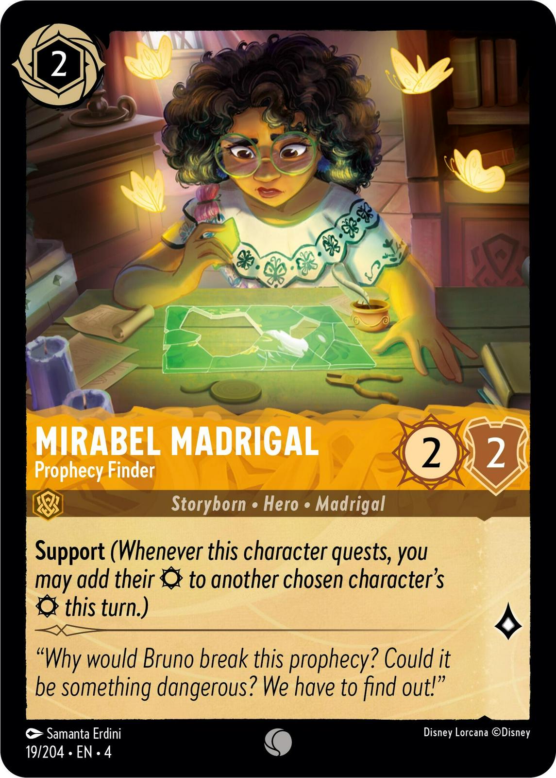 Mirabel Madrigal - Prophecy Finder [Foil] #19 Lorcana Ursula's Return