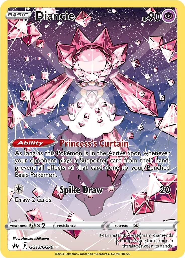 Diancie #GG13 Pokemon Crown Zenith