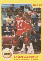Akeem Olajuwon #18 Basketball Cards 1986 Star Prices