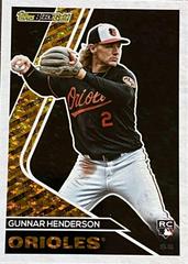Gunnar Henderson #BG-2 Baseball Cards 2023 Topps Update Black Gold Prices
