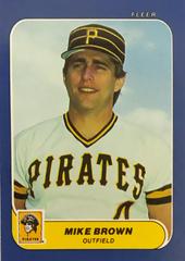 Mike Brown #117 Baseball Cards 1986 Fleer Mini Prices