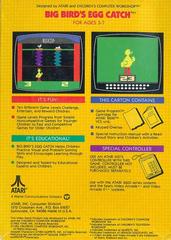 Big Bird'S Egg Catch - Back | Big Bird's Egg Catch Atari 2600