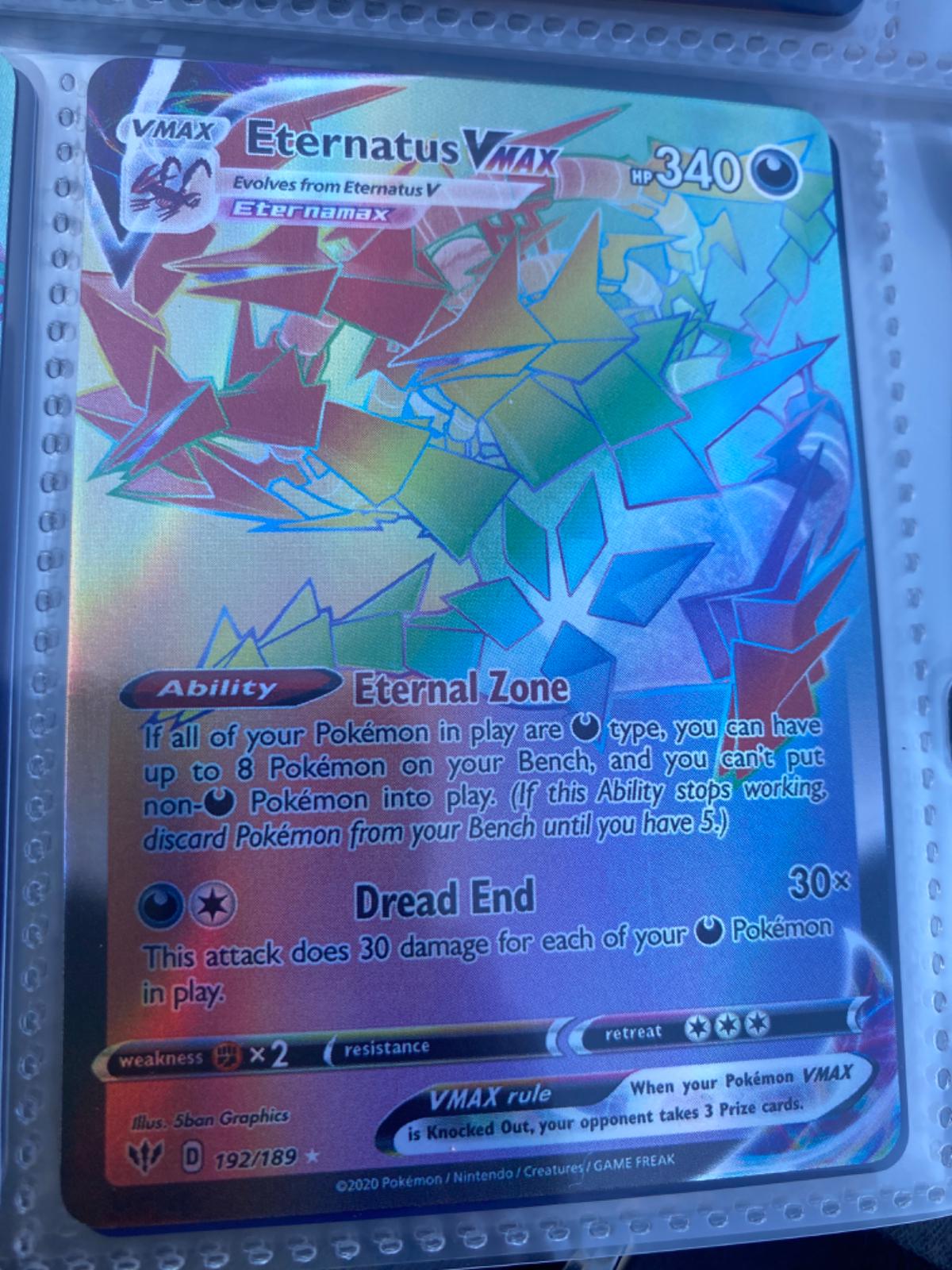 Eternatus VMAX Ungraded Pokemon Darkness Ablaze