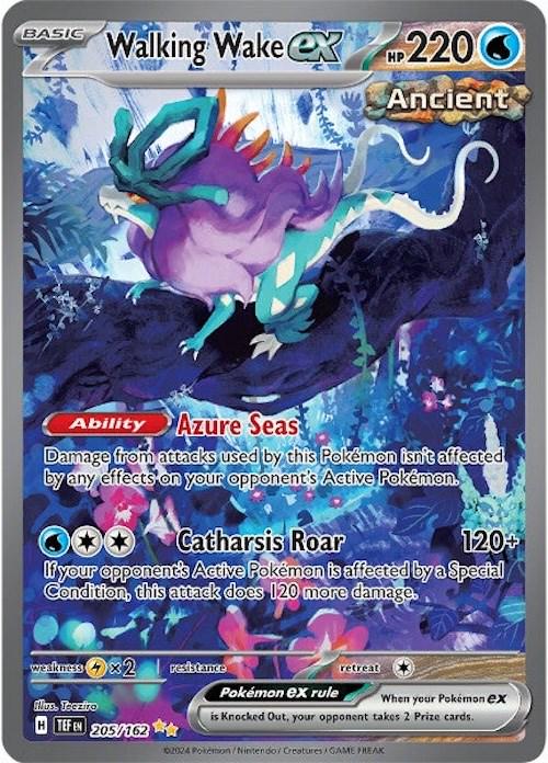 Walking Wake ex #205 Pokemon Temporal Forces