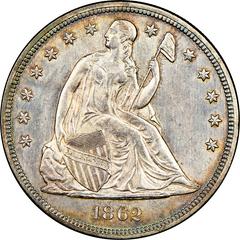 1862 [PROOF] Coins Seated Liberty Dollar Prices