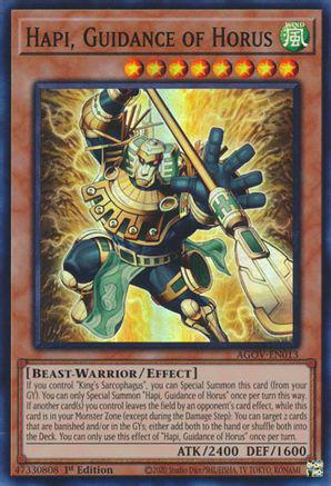 Hapi, Guidance of Horus AGOV-EN013 YuGiOh Age of Overlord