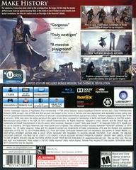 Back Cover | Assassin's Creed: Unity [Limited Edition] Playstation 4