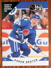Aaron Broten #530 Hockey Cards 1990 Pro Set Prices