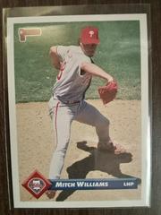Mitch Williams #40 Baseball Cards 1993 Donruss Prices