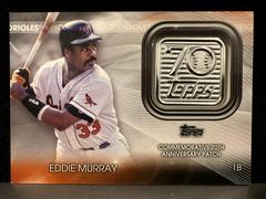 Eddie Murray [70th Anniversary Patch] #T70P-EM Baseball Cards 2021 Topps Update 70th Anniversary Manufactured Logo Patch Prices