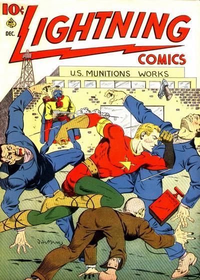 Lightning Comics #4 (1941) Comic Books Lightning Comics