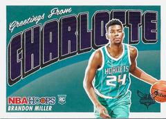 Brandon Miller 2023-24 Panini NBA Hoops Rookie Greetings Card RC #18  Hornets