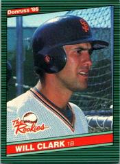 Will Clark Baseball Cards 1986 Donruss Rookies Prices
