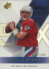 Tom Brady Football Cards 2000 Spx Prices