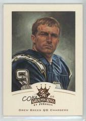 Drew Brees [Bronze] #79 Football Cards 2002 Panini Donruss Gridiron Kings Prices