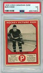 Bun Cook Hockey Cards 1933 V252 Canadian Gum Prices