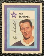 Ken Schinkel Hockey Cards 1970 Colgate Stamps Prices