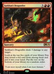 Sarkhan's Dragonfire [Foil] Magic Core Set 2019 Prices