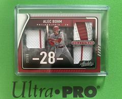 Alec Bohm [Retail] #TTT3-AB Baseball Cards 2022 Panini Absolute Tools of the Trade 3 Swatch Prices