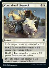 Contraband Livestock [Foil] Magic Commander Legends: Battle for Baldur's Gate Prices
