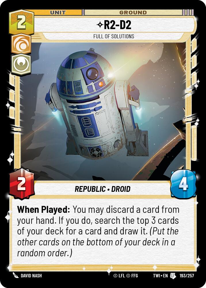 R2-D2 - Full of Solutions [Foil] #193 Star Wars Unlimited: Twilight of the Republic