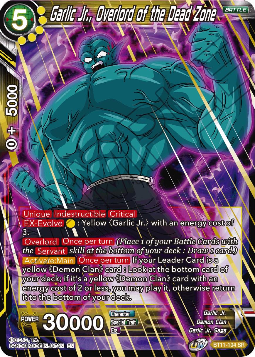 Garlic Jr., Overlord of the Dead Zone BT11-104 Dragon Ball Super Vermilion Bloodline