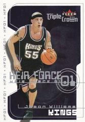 Jason Williams #13 HF Basketball Cards 2000 Fleer Triple Crown Heir Force 01 Prices