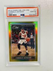 Carmelo Anthony [Gold] Basketball Cards 2019 Panini One and One Prices
