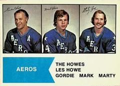 The Howes [Gordie, Mark, Marty] #1 Hockey Cards 1974 O-Pee-Chee WHA Prices