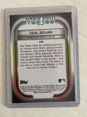 Back | Vidal Brujan [Gold] Baseball Cards 2021 Bowman Scout’s Top 100