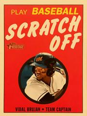 Vidal Brujan #25 Baseball Cards 2020 Topps Heritage 1971 Scratch Offs Prices