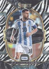Lionel Messi [Zebra] #4 Soccer Cards 2022 Panini Select FIFA Prices