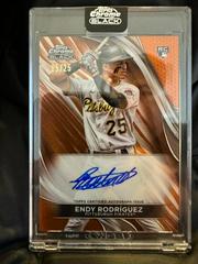 Endy Rodriguez [Orange Refractor] #CBA-ER Baseball Cards 2024 Topps Chrome Black Autograph Prices