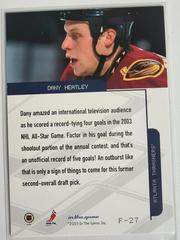 Backside | Dany Heatly [Foil] Hockey Cards 2003 ITG Toronto Star