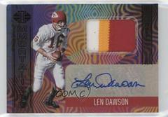 Len Dawson [Black] #IJ-LD Football Cards 2021 Panini Illusions Immortalized Jersey Autographs Prices