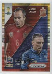 Andres Iniesta, Franck Ribery [Yellow & Red Pulsar] #24 Soccer Cards 2014 Panini Prizm World Cup Matchups Prices