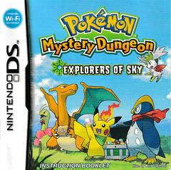 Manual - Front | Pokemon Mystery Dungeon Explorers of Sky Nintendo DS