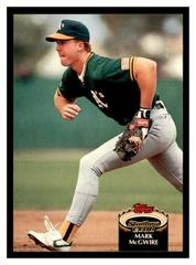 Mark McGwire #475 Baseball Cards 1992 Stadium Club Prices