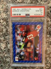 Derrick Crawford Football Cards 1991 All World CFL Prices