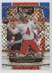 Bailey Zappe [Blue White Squares] #10 Football Cards 2022 Panini Select Draft Picks Prices