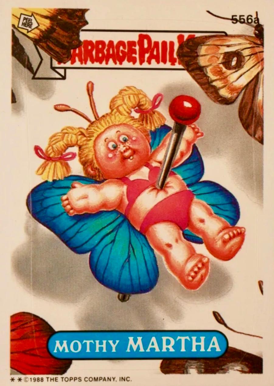 Mothy MARTHA #556a 1988 Garbage Pail Kids