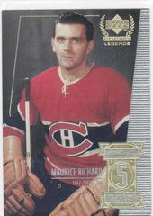 Maurice Richard Hockey Cards 1999 Upper Deck Century Legends Prices