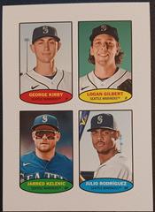 George Kirby, Logan Gilbert, Jarred Kelenic, Julio Rodriguez Baseball Cards 2023 Topps Heritage 1974 Stamps High Number Prices