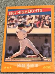 Mark McGwire [Highlights] #659 Baseball Cards 1988 Score Prices