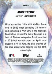 Back | Mike Trout Baseball Cards 2023 Topps Stars of MLB