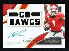 George Pickens [Gold] #RA-GPI Football Cards 2022 Panini Immaculate Collegiate Rookie Autographs Prices